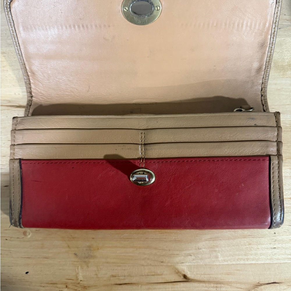 Coach Legacy Colorblock Slim Envelope Wallet/Navy Multicolor - Picture 3 of 9